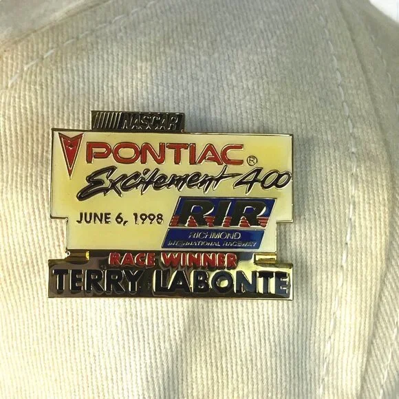 Vtg Snapback Hat w Pins 1996 Nascar Winston Cup Terry LaBonte Chase Kelloggs